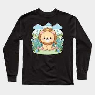 Cute Lion Long Sleeve T-Shirt